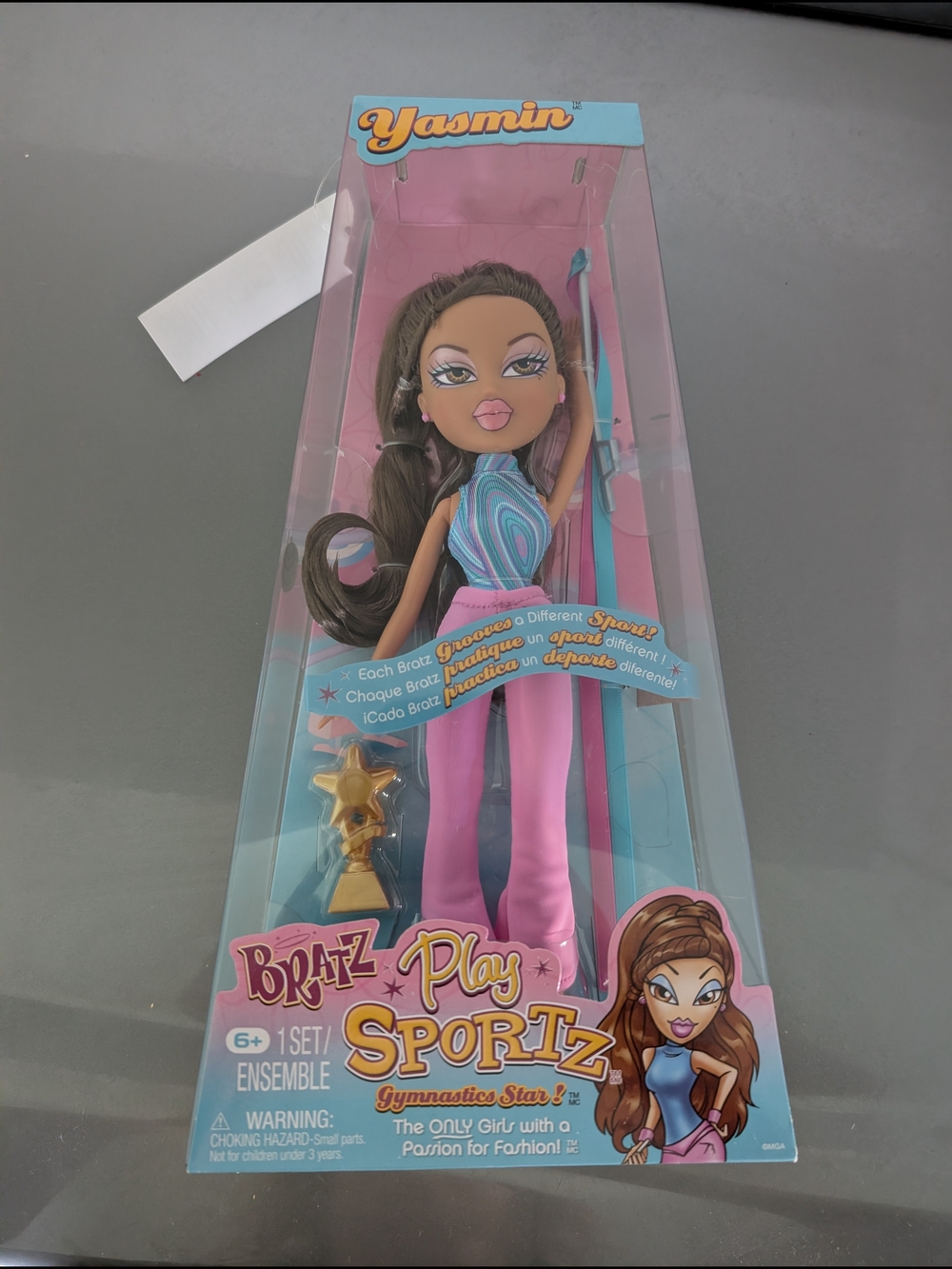 Yasmin Pink & Blue Play Sportz Gymnastics Doll